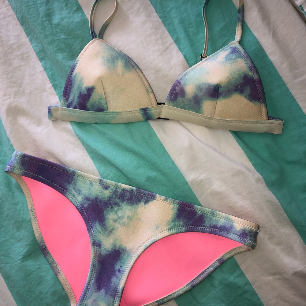 Triangl Watercolor/Tie-Dye Bikini